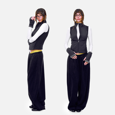 考究裁剪秋冬高使用保暖加绒马甲