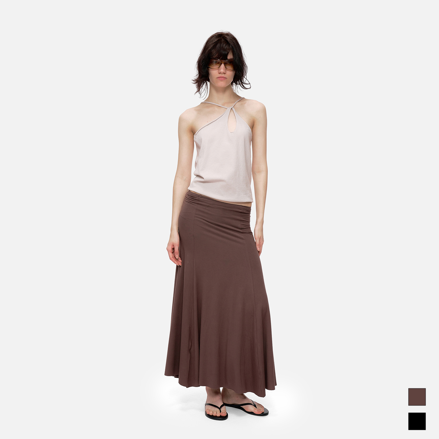 迷人的身体状态包臀中长半身裙