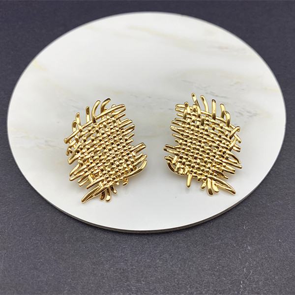 纯银针原创设计女冷淡风小众耳钉