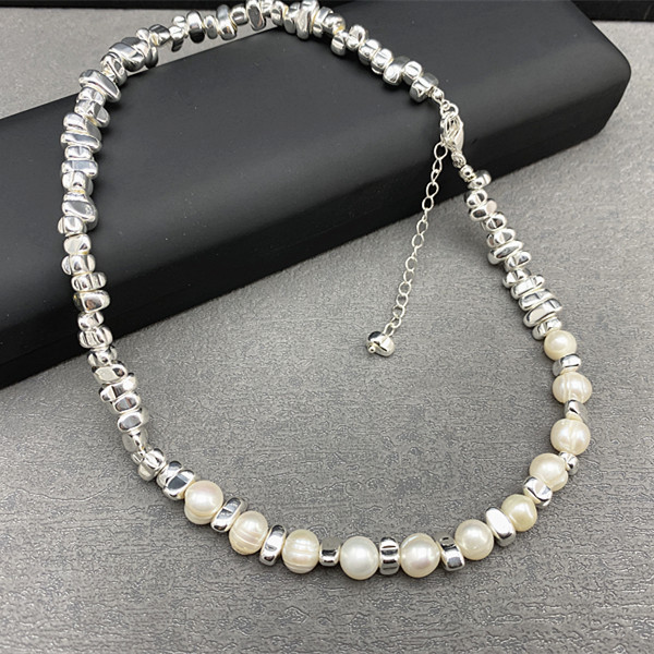 淡水珍珠女夸张时尚颈链