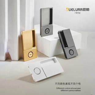 穆勒臥室房門鎖極簡(jiǎn)平面鎖隱形內(nèi)嵌式 無把手實(shí)木門靜音磁吸鎖具