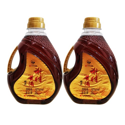 谢村精品桥牌2L半甜型谢村黄酒洋县花雕黄酒陕西汉中特产