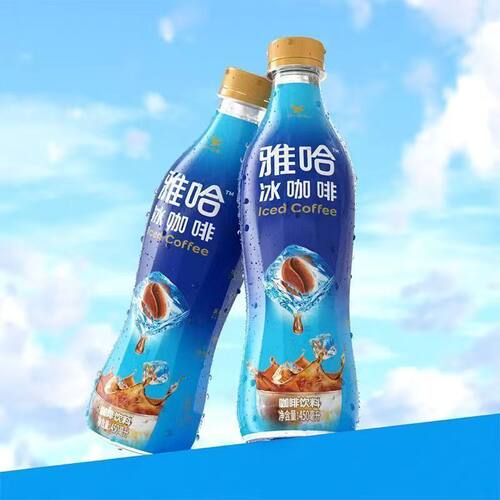 居家办公饮用咖啡饮品统一出品雅哈冰咖啡450ml大容量瓶装