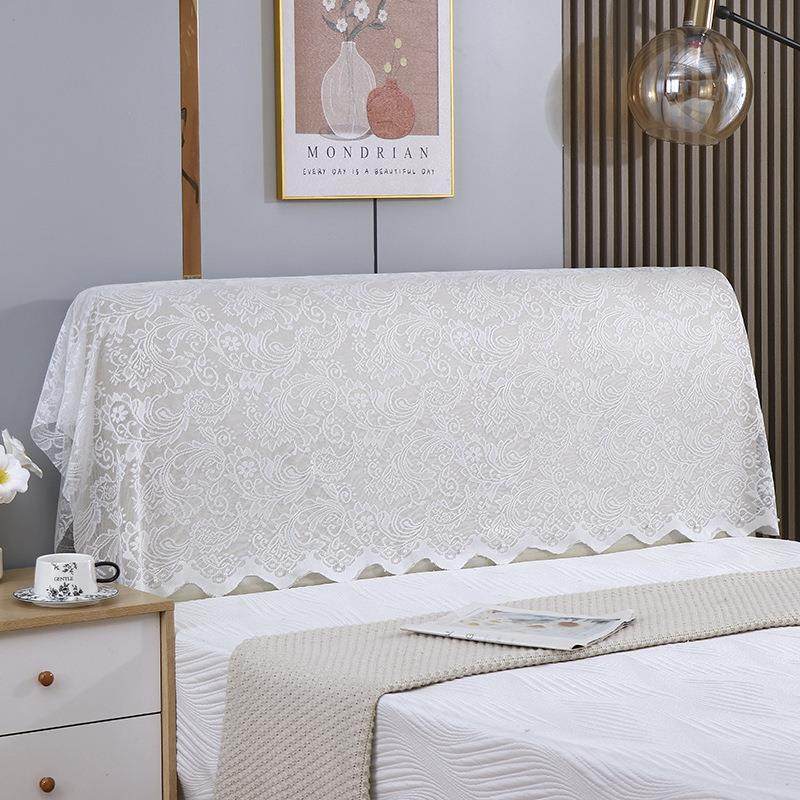 纯色蕾丝镂空花边床头套罩床头套子全包靠背罩防尘罩沙发靠背盖巾,居家布艺,床头罩,淘宝优惠券,粉丝福利购,淘宝优惠卷