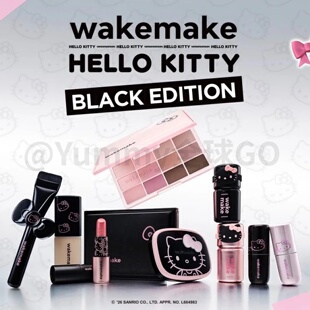 韩国wakemake联名kitty4月限量联名彩妆 眼影 口红 液体腮红 底妆