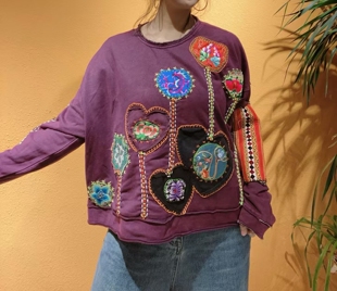 民族风手工老绣时尚 休闲卫衣 个性