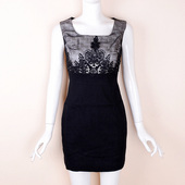 无袖 金帛锦2025秋季 旗袍连衣裙背心裙刺绣收身显瘦尾货 捡漏ML