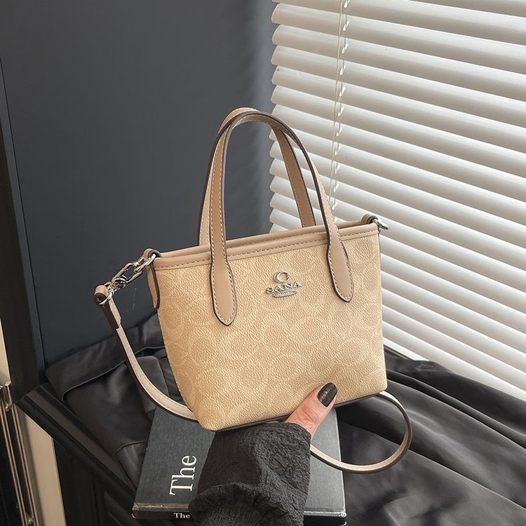 高级感印花菜篮子手提包女2025新款时尚百搭洋气小众设计单肩斜挎,箱包皮具/热销女包/男包,通用款女包,淘宝优惠券,粉丝福利购,淘宝优惠卷