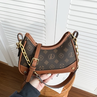 今年流行漂亮小包包女印花链条斜挎包2026新款 百搭轻便单肩包 时尚