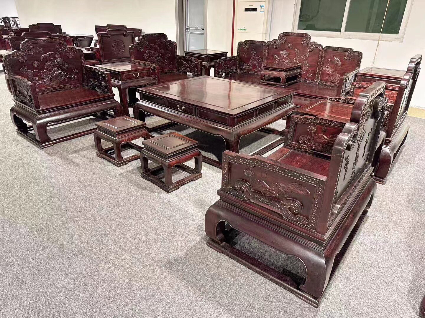 红木沙发非洲小叶紫檀赞比亚血檀乾隆中式客厅家具全实木组合包邮