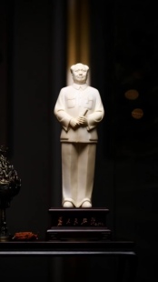 毛泽东猛犸观音牙雕定制摆件收藏品工艺品冰料纯手工雕刻观自在