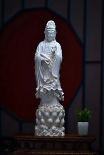 猛犸象牙牙雕佛像雕像室内玄关文玩摆件收藏品鳌鱼观音净瓶观音