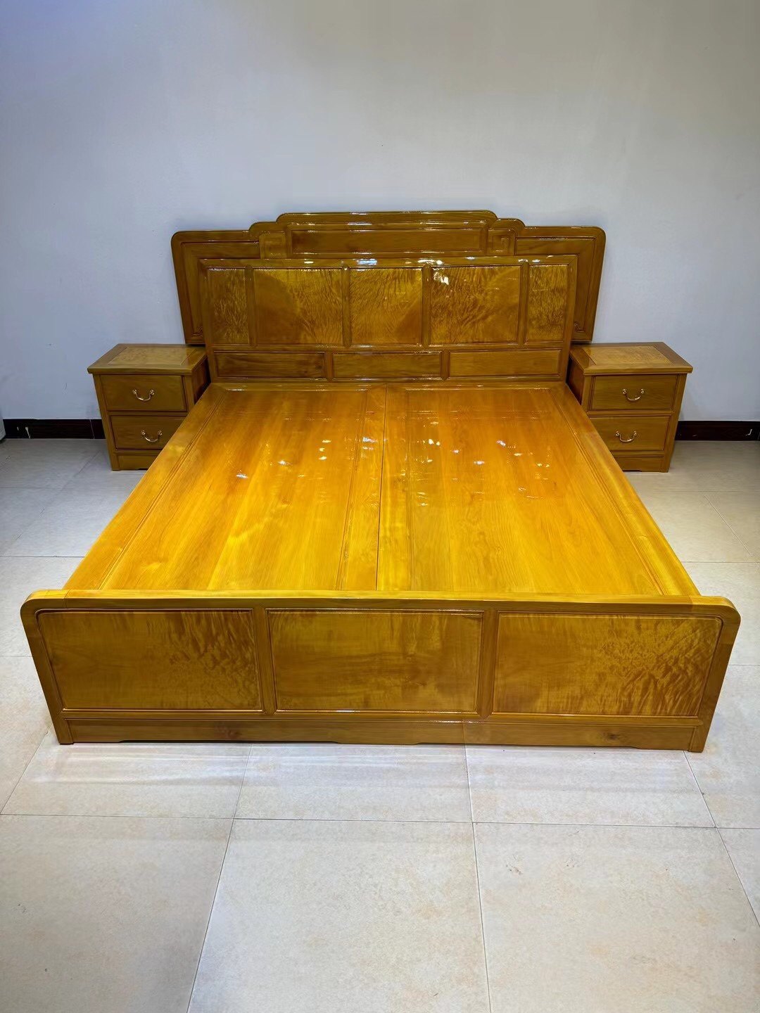 金丝楠木家具双人床实木古典中式红木小叶桢楠架子床主卧新款婚床