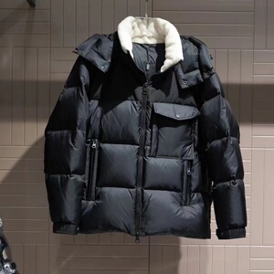 2023冬季新款男装加厚羽绒服90白鸭绒保暖时尚夹克面包服防风外套