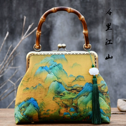 Бамбуковый шелковый набор материалов, китайское ципао, ханьфу, DIY, китайский стиль