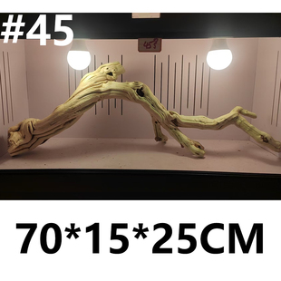 70-75选款爬宠天然木头造景豹纹守宫鬃狮蜥蜴角树蛙攀爬龙纹枯木