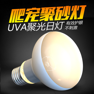 爬宠蜥蜴守宫UVA柔光日灯爬虫陆龟饲养箱乌龟缸晒背灯加热保温灯