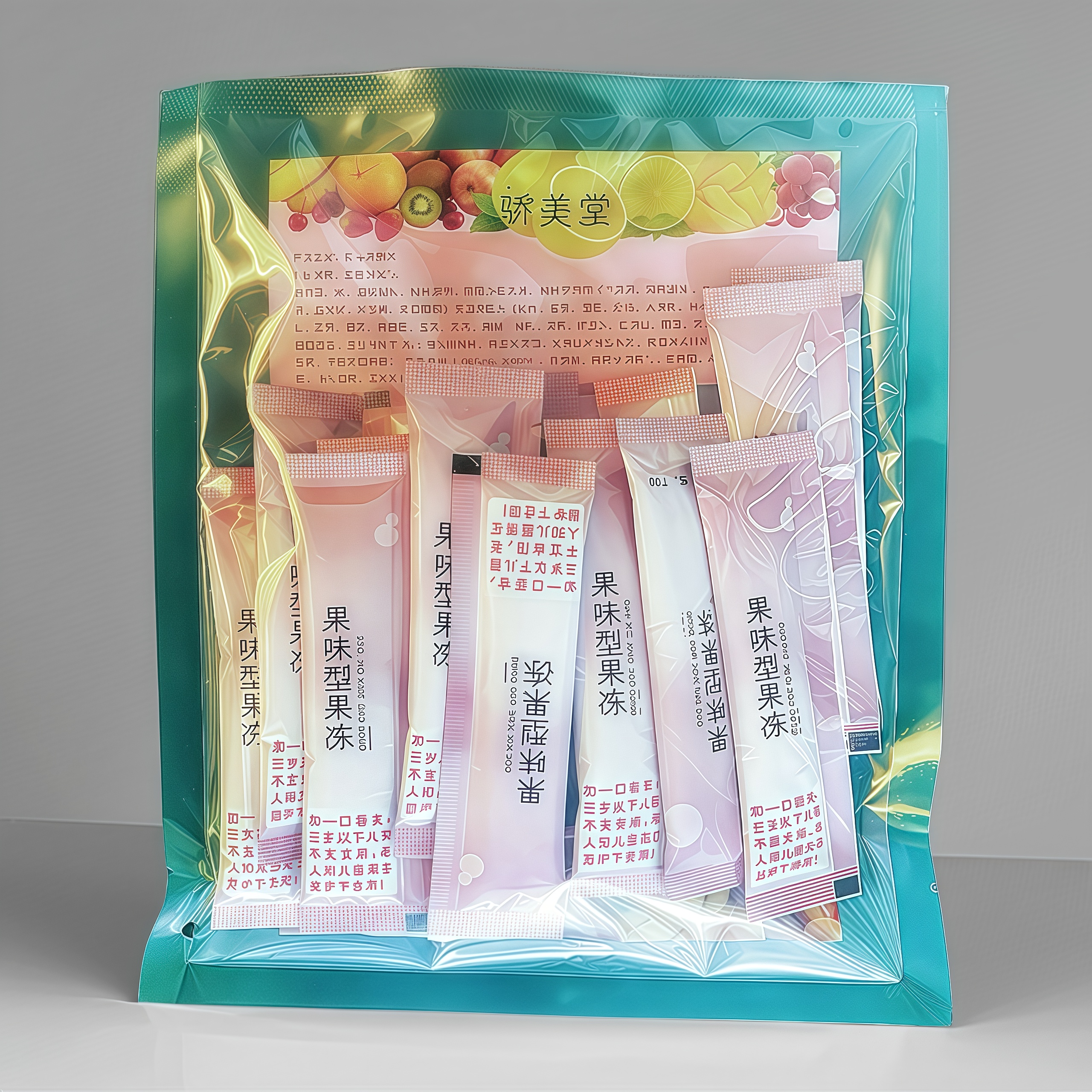 骄美堂益生元果冻20条 蜜桃果味型果蔬粉发酵孝素排的畅袋装散装