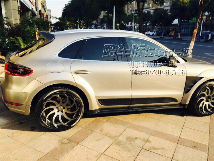 14-15 PORSCHE MACAN 와이드 바디 서라운드 탄소 섬유 리어 윙 라이트 아이브로우 프론트 립 리어 스포일러에 적합