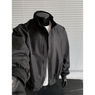 美式三防哈灵顿工装大码户外潮流立领飞行夹克春秋季短款正肩外套