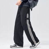 300斤裤 男高个加长不缩脚宽松阔脚休闲卫裤 子通勤山系工装 休闲裤