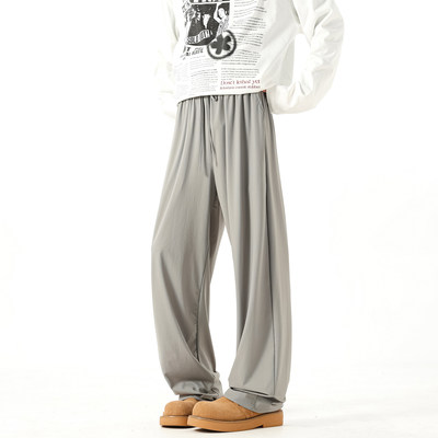 美式冰丝裤子男士春秋夏季薄款