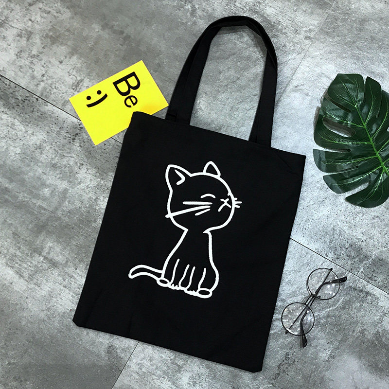 新款帆布包女文艺单肩包简约百搭手提包原宿学生书包森系购物包袋