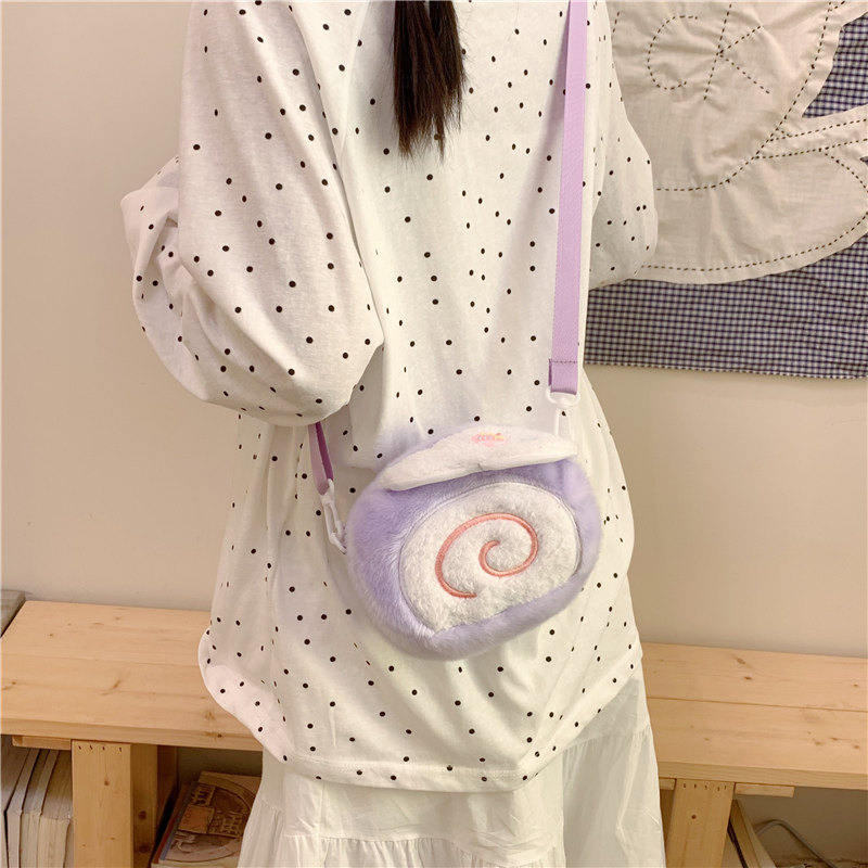 玩偶潮流可爱毛绒蜗牛包潮女甜美少女卡通斜挎包迷你小包包休闲包