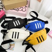 SmileWay时尚 潮牌腰包运动斜挎胸包男女百搭休闲尼龙布包2026新款