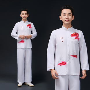男女款演出服艺考中国风主持人中山装套装舞台大合唱主持红歌表演
