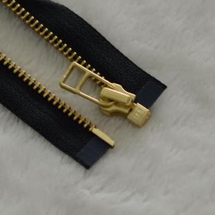 YKK金属拉链 5号金铜单开20-120cm 黑羽绒服 门襟拉链 YKK拉链