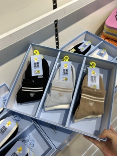 女袜春秋新品双针学院风舒适透气吸汗防臭保暖纯棉中筒西客纯品