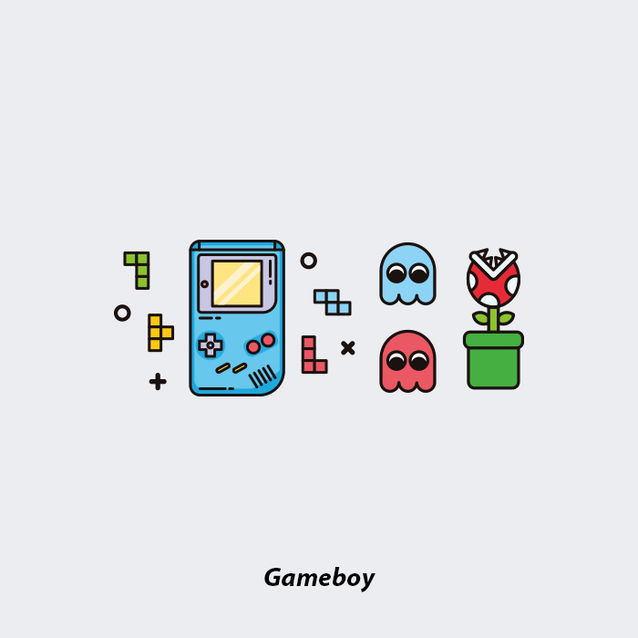 gameboy防水纹身贴马里奥童年