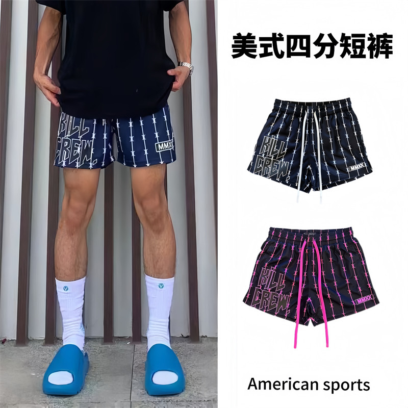 美式篮球运动短裤男训练宽松不过膝跑步三分裤夏季速干透气四分裤