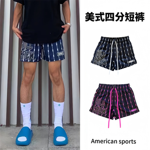 美式篮球运动短裤男训练宽松不过膝跑步三分裤夏季速干透气四分裤