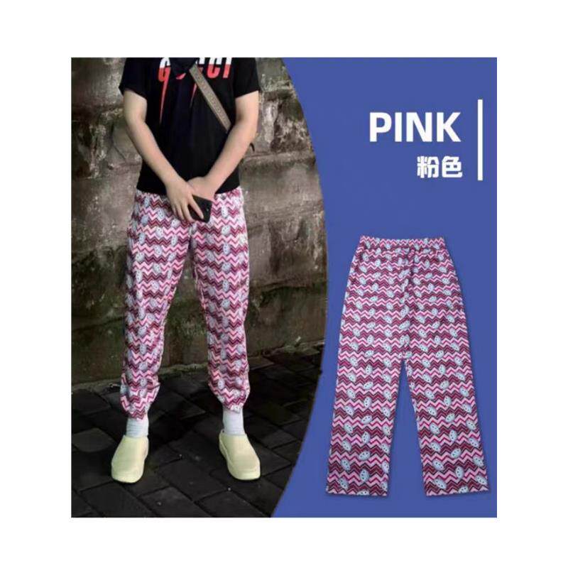 美式篮球长裤运动裤卡通休闲宽松卫裤印花透气体育生训练跑步裤子