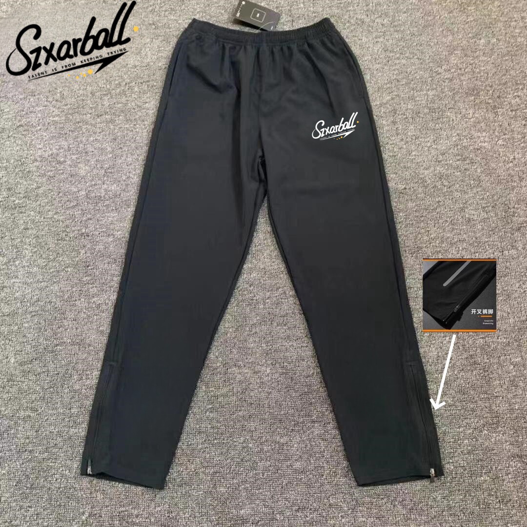 Slamball运动长裤男田径跑步健身秋冬宽松拉链裤直筒束脚训练裤夏