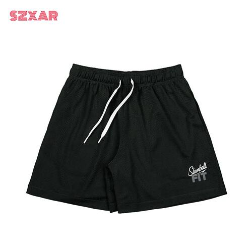 SLAMBALL夏季运动速干透气网眼篮球四分短裤男美式训练宽松不过膝