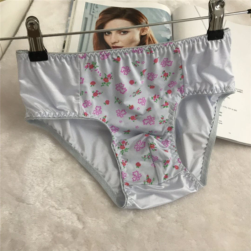 性感日单男式印花弹力面料简约女性化花边光亮日常舒适三角裤内裤,女士内衣/男士内衣/家居服,男三角内裤,淘宝优惠券,粉丝福利购,淘宝优惠卷