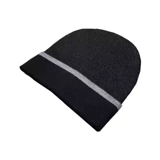 202# Winter Beanie Hat for Men and Women Versatile Knit Hat Black Knitted Hat for Women Outdoor Warm Ear Cover Cold Weather Hat Trendy