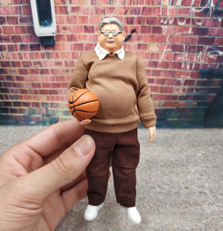 1/12灌篮高手安西教练figma老爹6寸可动人偶手办模型大圣兵人shf