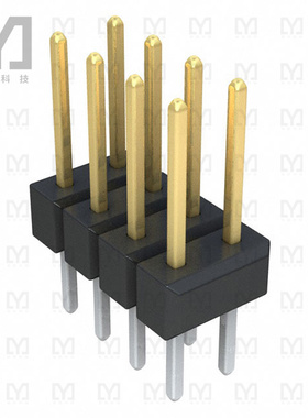 0010897082【CONN HEADER VERT 8POS 2.54MM】