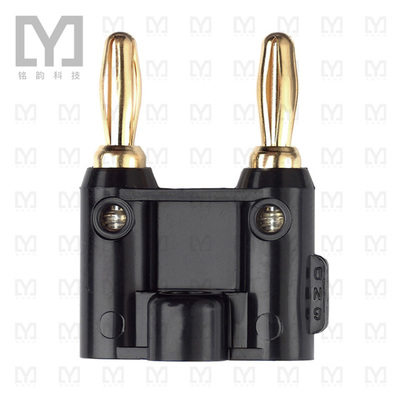 4892-0【CONN DBL BAN PLUG STACK SLDRLESS】