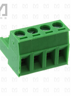 37.004【PCB PLUG 4P 5.08MM HORZ 15A GRN】