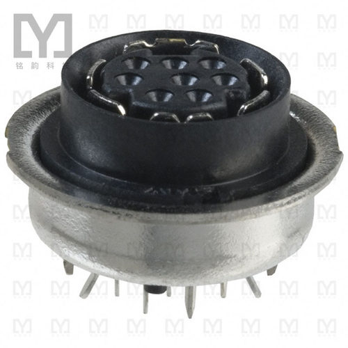5750338-1【CONN RCPT FMALE MINI DIN 8P SLDR】