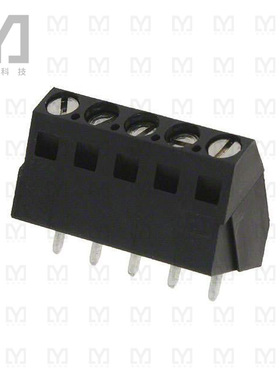 1546074-5【TERM BLOCK 5POS 35DEG 5.08MM PCB】