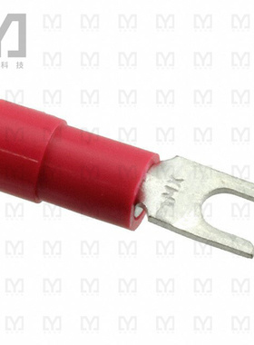 0191310044【CONN SPADE TERM 18-22AWG #4 RED】