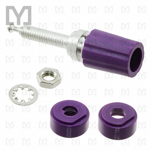 BIND CONN POST KNURLED 3760 VIOLET