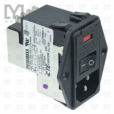 6-6609929-7【PWR ENT MOD RCPT IEC320-C14 PNL】