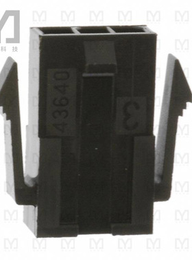 0436400300【CONN PLUG 3POS 3MM SGL PANEL MNT】